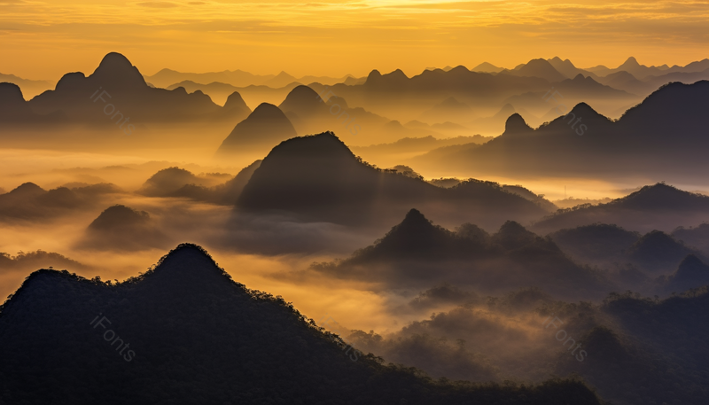 旅游风景区出游清晰的摄影图高清的图片海报设计背景广告设计素材元素桂林山水剪影,高清,摄影图,摄影图片,图片大全,摄影图免费下载